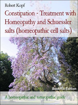 cover image of Constipation--Treatment with Homeopathy and Schuessler salts (homeopathic cell salts)